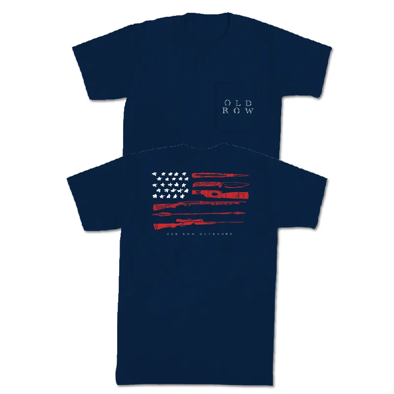 Men's plus - size pocket t - shirts with a classic lookOld Row Outdoors Hunting USA Pocket Tee Men's plus - size pocket t - shirts with a classic lookOld Row Outdoors Hunting USA Pocket Tee