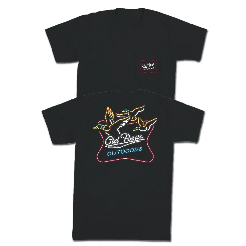 Men's smart - casual checkered t - shirts for semi - formal occasionsOld Row Outdoors Neon Duck Pocket Tee Men's smart - casual checkered t - shirts for semi - formal occasionsOld Row Outdoors Neon Duck Pocket Tee