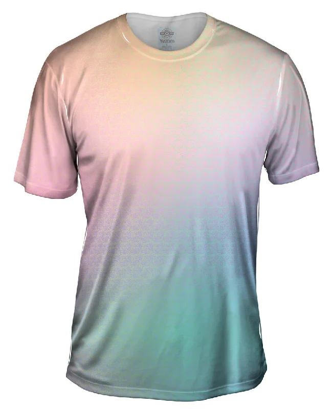 Men's ribbed t - shirts with a textured finish for added stylePaisley Sunrise