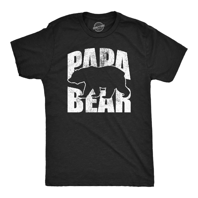 Men's organic cotton crew - neck t - shirts for everyday comfortPapa Bear Silhouette Men's T Shirt Men's organic cotton crew - neck t - shirts for everyday comfortPapa Bear Silhouette Men's T Shirt