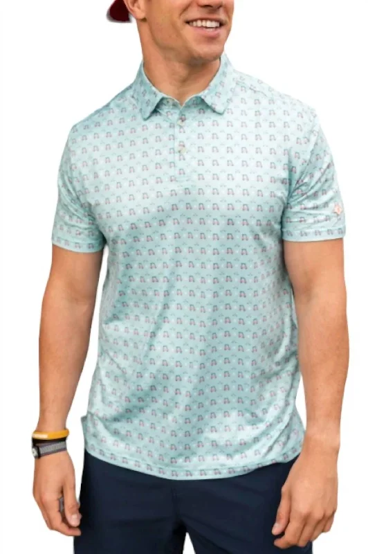 Men's long - sleeve henley t - shirts with button - down placketsPerformance Polo In Tee Time
