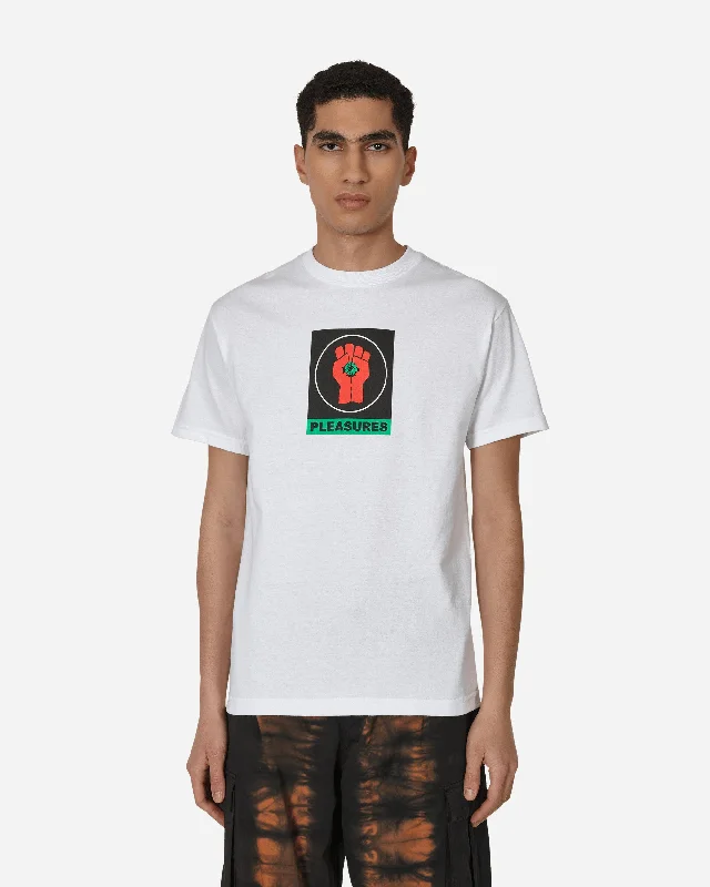 Men's smart - casual checkered t - shirts for semi - formal occasionsBadge T-Shirt White Men's smart - casual checkered t - shirts for semi - formal occasionsBadge T-Shirt White