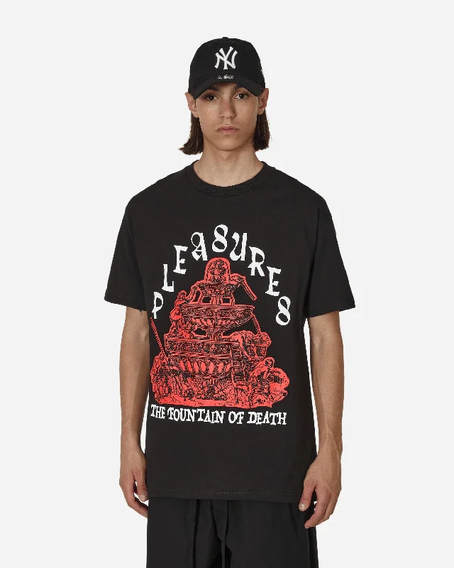 Men's distressed denim - look t - shirts with a rugged appealFountain T-Shirt Black