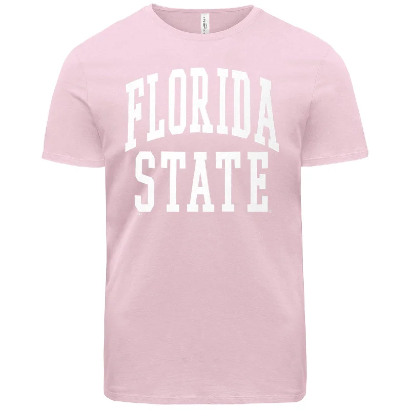 Men's ribbed t - shirts with a textured finish for added styleRagz Adult/Unisex Florida State Short Sleeve T-shirt - Pink Men's ribbed t - shirts with a textured finish for added styleRagz Adult/Unisex Florida State Short Sleeve T-shirt - Pink