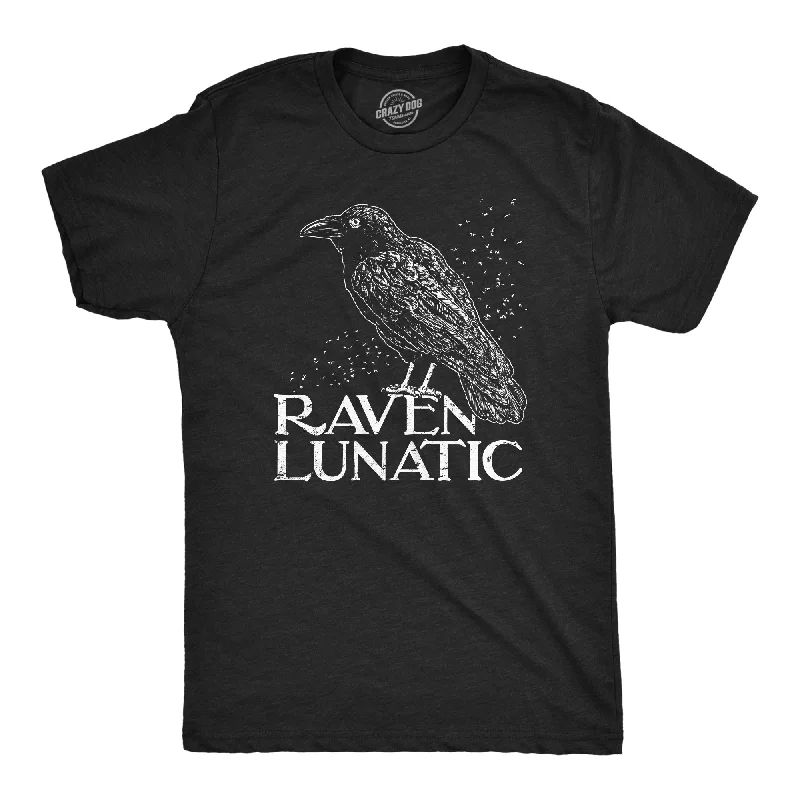 Men's antimicrobial t - shirts for odor - free freshness during travelRaven Lunatic Men's T Shirt Men's antimicrobial t - shirts for odor - free freshness during travelRaven Lunatic Men's T Shirt