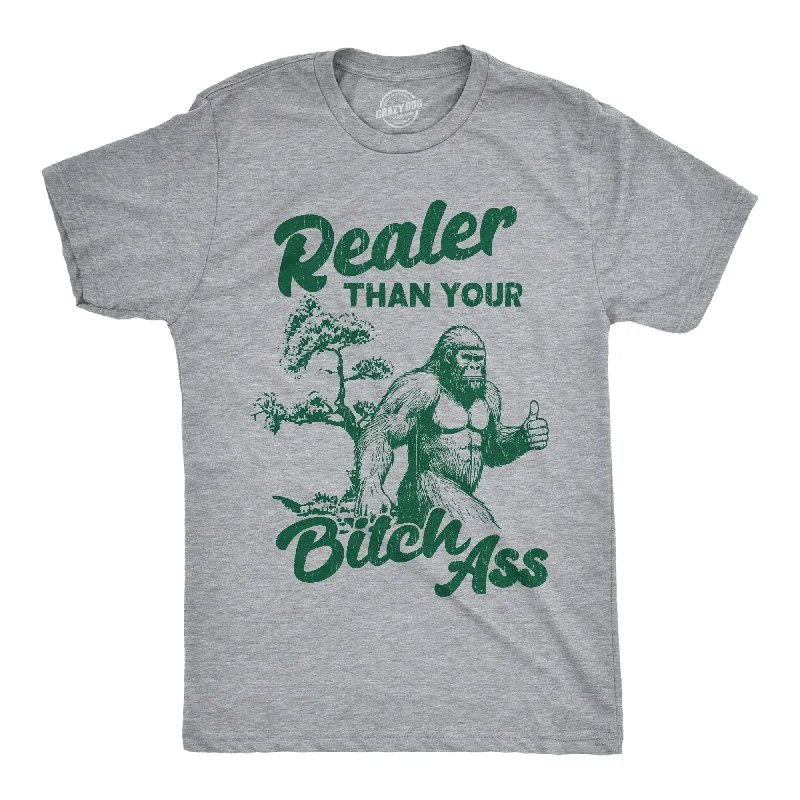 Men's printed Hawaiian t - shirts for tropical vacationsRealer Than Your Bitch Ass Men's T Shirt Men's printed Hawaiian t - shirts for tropical vacationsRealer Than Your Bitch Ass Men's T Shirt