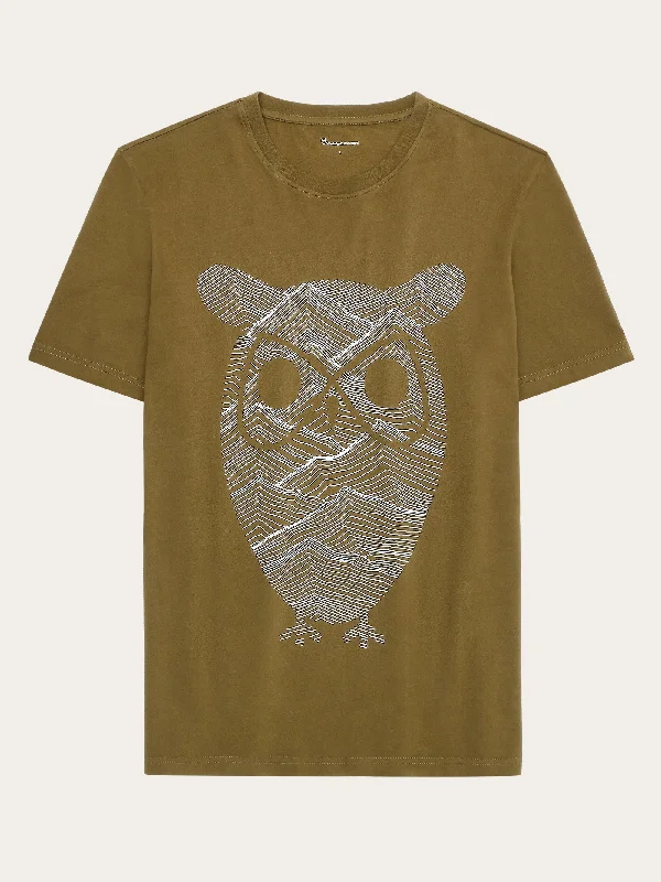 Men's printed Hawaiian t - shirts for tropical vacationsRegular fit mountain t-shirt - Regenerative Organic Certified® - GOTS/Vegan - Dark Olive Men's printed Hawaiian t - shirts for tropical vacationsRegular fit mountain t-shirt - Regenerative Organic Certified® - GOTS/Vegan - Dark Olive