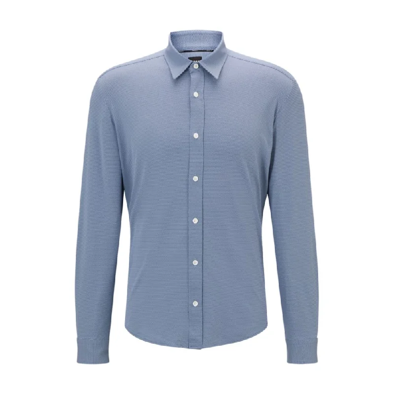 Men's organic cotton crew - neck t - shirts for everyday comfortRegular-fit shirt in patterned performance-stretch material Men's organic cotton crew - neck t - shirts for everyday comfortRegular-fit shirt in patterned performance-stretch material