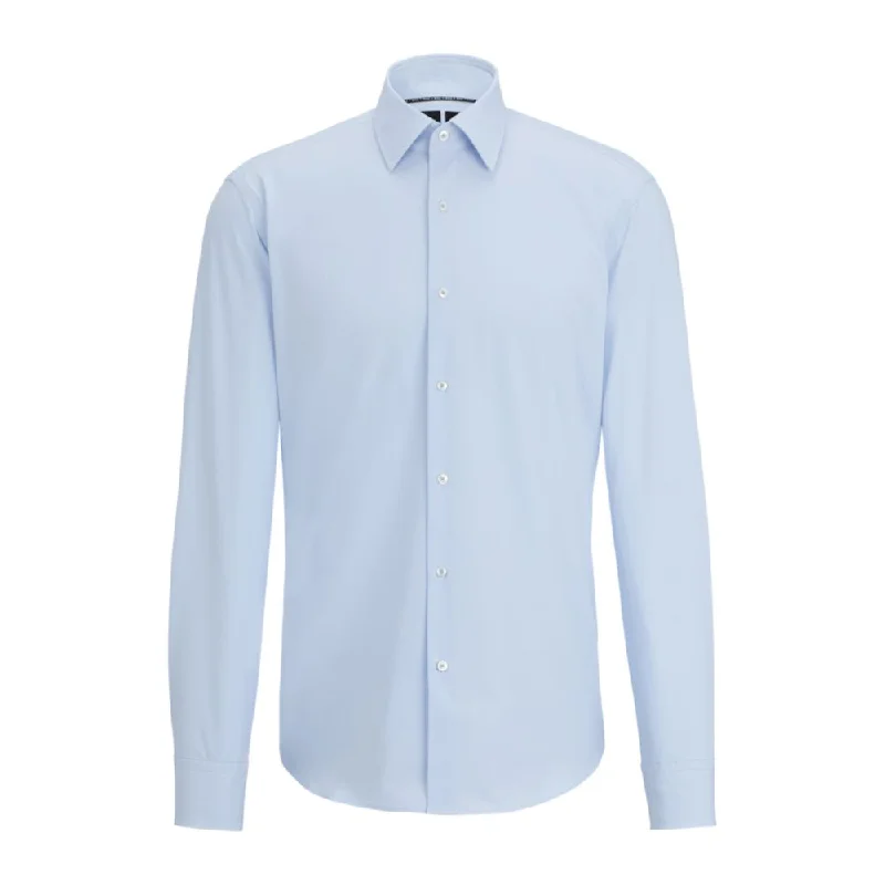 Men's button - front t - shirts with a unique artistic printRegular-fit shirt in structured performance-stretch fabric Men's button - front t - shirts with a unique artistic printRegular-fit shirt in structured performance-stretch fabric