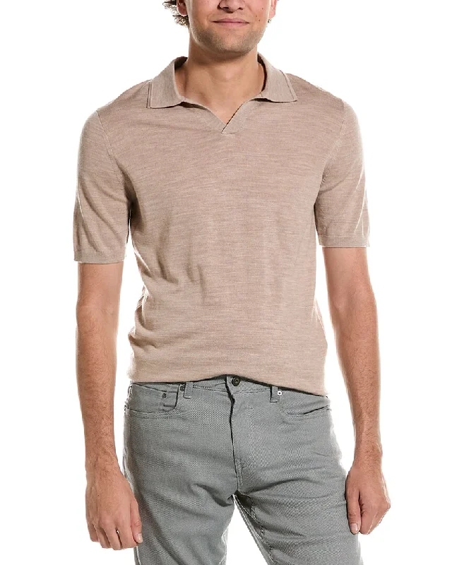 Men's mock - neck t - shirts with a modern and sleek styleReiss Duchie Merino Wool Open Collar Polo Shirt Men's mock - neck t - shirts with a modern and sleek styleReiss Duchie Merino Wool Open Collar Polo Shirt