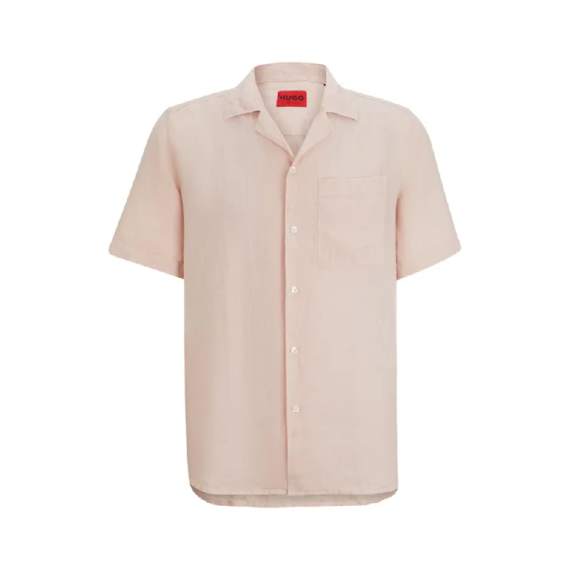 Men's short - sleeve linen t - shirts for summer beach outingsRelaxed-fit multi-occasional shirt in linen Men's short - sleeve linen t - shirts for summer beach outingsRelaxed-fit multi-occasional shirt in linen