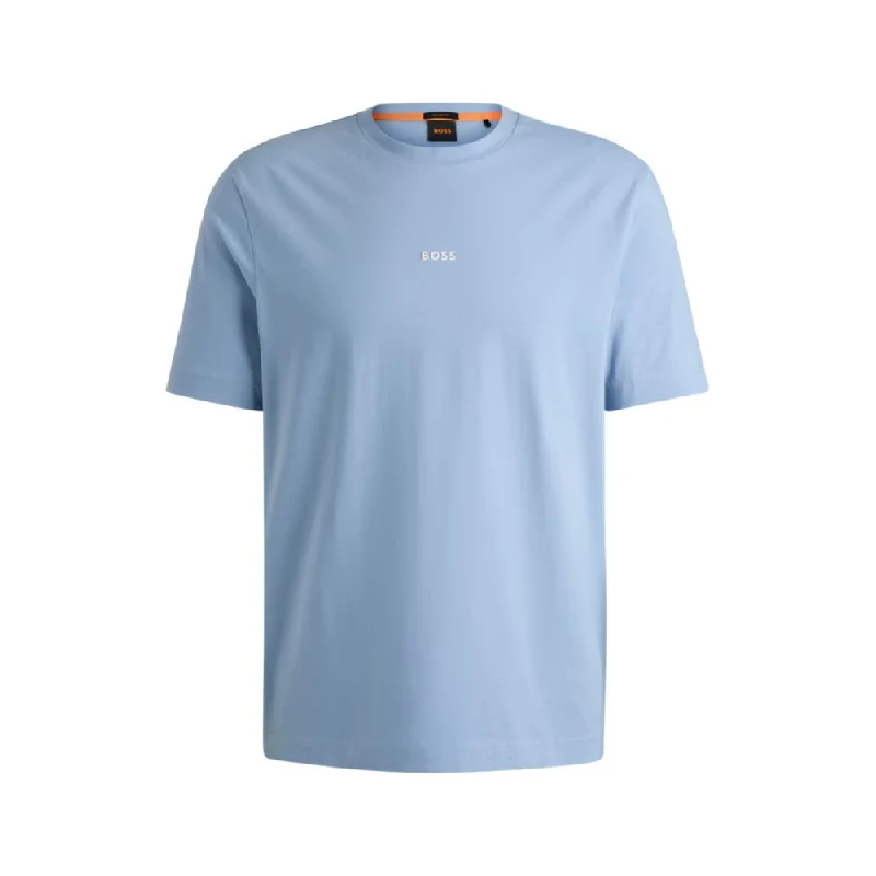Men's organic cotton crew - neck t - shirts for everyday comfortRelaxed-fit T-shirt in stretch cotton with logo print Men's organic cotton crew - neck t - shirts for everyday comfortRelaxed-fit T-shirt in stretch cotton with logo print
