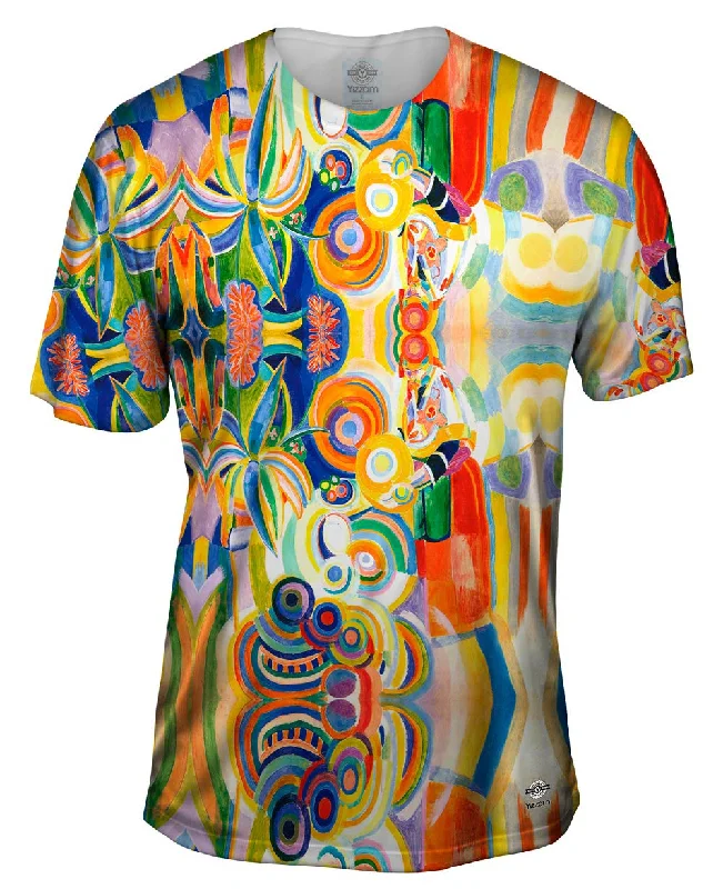 Men's tie - dye t - shirts with a bohemian styleRobert Delaunay - "Tall Portuguese Woman" (1916) Men's tie - dye t - shirts with a bohemian styleRobert Delaunay - "Tall Portuguese Woman" (1916)