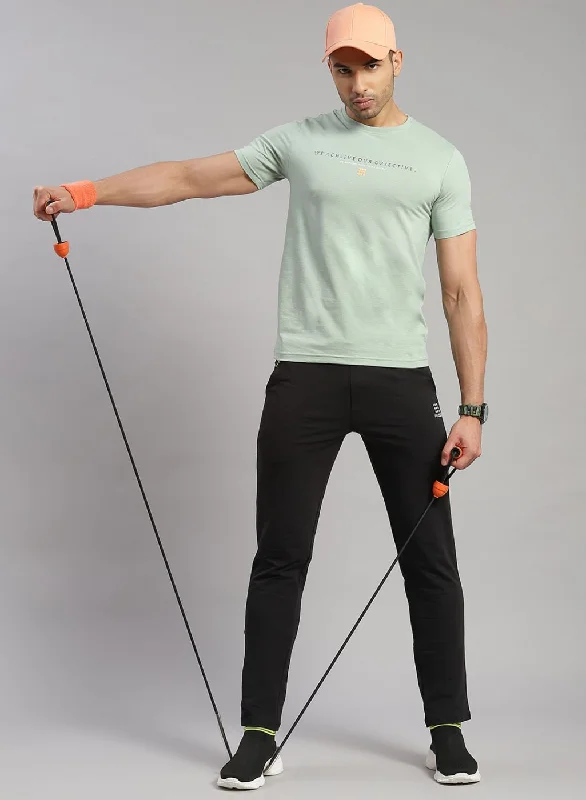 Men's UV - protection t - shirts for outdoor activities in the sunMen Green Printed T-Shirt Men's UV - protection t - shirts for outdoor activities in the sunMen Green Printed T-Shirt