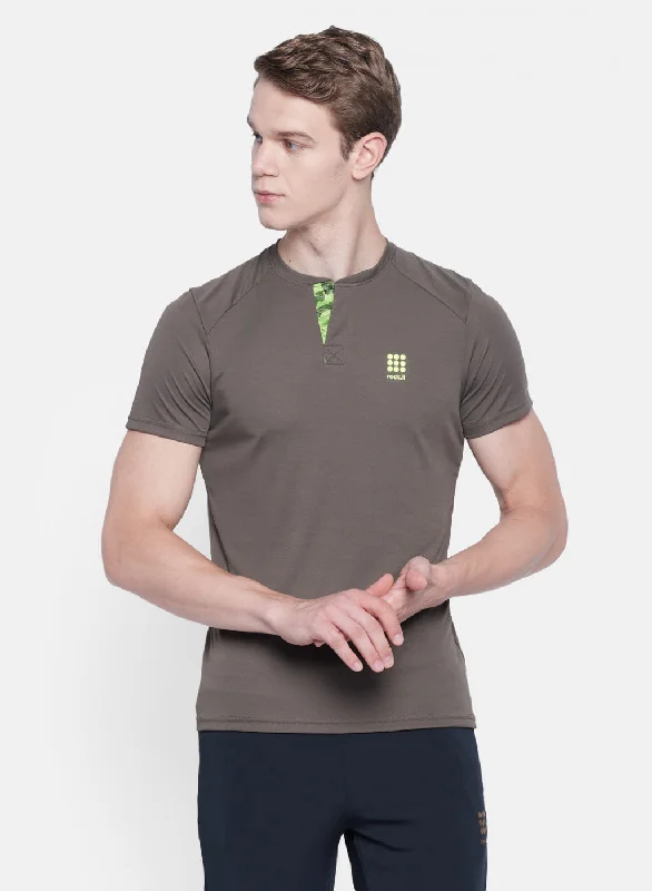 Men's lightweight performance t - shirts for running marathonsMens Brown Plain T-Shirt Men's lightweight performance t - shirts for running marathonsMens Brown Plain T-Shirt