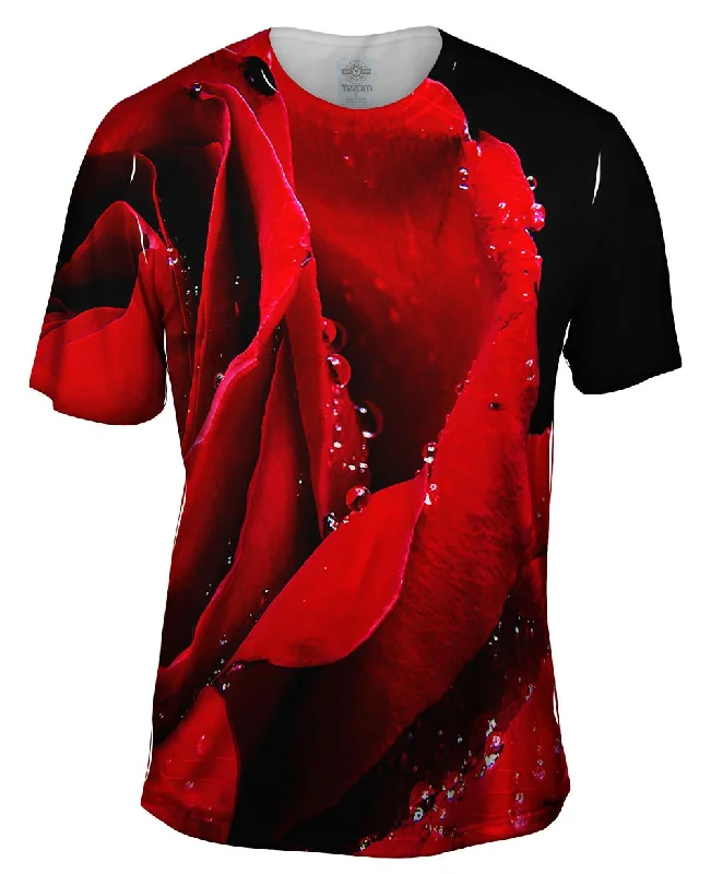 Men's antimicrobial t - shirts for odor - free freshness during travelRose Bud