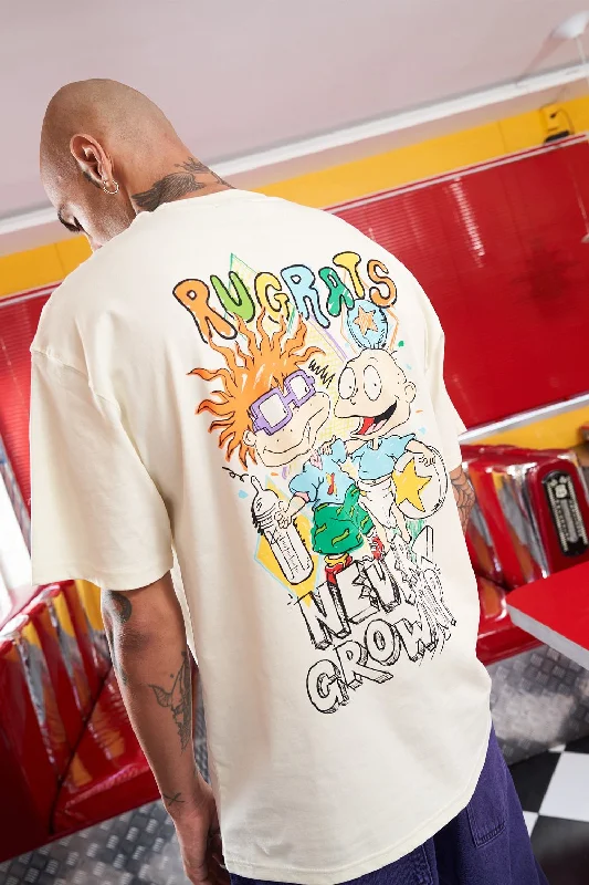 Men's antimicrobial t - shirts for odor - free freshness during travelRugrats - Never Grow Up Oversized T-Shirt Men's antimicrobial t - shirts for odor - free freshness during travelRugrats - Never Grow Up Oversized T-Shirt