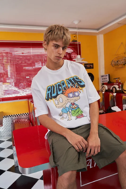 Men's tie - dye t - shirts with a bohemian styleRugrats Tag Team Oversized T-Shirt
