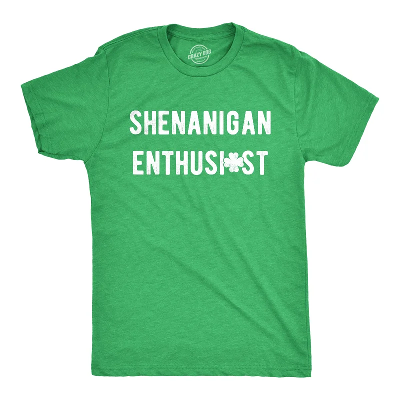 Men's polo t - shirts with a contrast collar for a preppy lookShenanigan Enthusiast Men's T Shirt