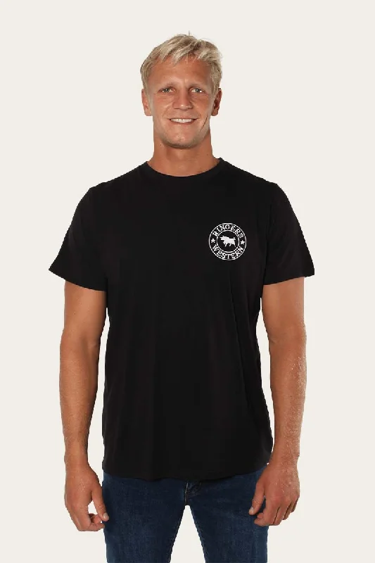 Men's UV - protection t - shirts for outdoor activities in the sunSignature Bull Mens Classic T-Shirt - Black/White Men's UV - protection t - shirts for outdoor activities in the sunSignature Bull Mens Classic T-Shirt - Black/White
