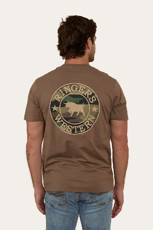 Men's lightweight performance t - shirts for running marathonsSignature Bull Mens Loose Fit T-Shirt - Mushroom/Camo Men's lightweight performance t - shirts for running marathonsSignature Bull Mens Loose Fit T-Shirt - Mushroom/Camo