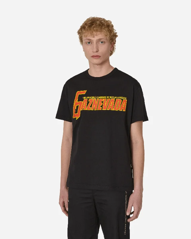 Men's printed Hawaiian t - shirts for tropical vacationsGaznevada Graphic T-Shirt Black Men's printed Hawaiian t - shirts for tropical vacationsGaznevada Graphic T-Shirt Black