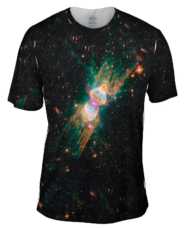 Men's antimicrobial t - shirts for odor - free freshness during travelSpace Galaxy Ant Nebula Men's antimicrobial t - shirts for odor - free freshness during travelSpace Galaxy Ant Nebula