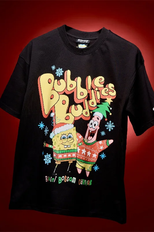 Men's UV - protection t - shirts for outdoor activities in the sunSpongeBob Xmas Oversized T-shirt Men's UV - protection t - shirts for outdoor activities in the sunSpongeBob Xmas Oversized T-shirt