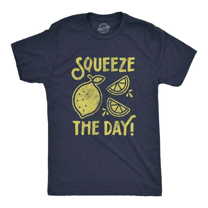 Men's tie - dye t - shirts with a bohemian styleSqueeze The Day Men's T Shirt