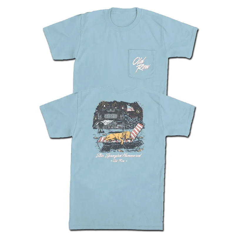 Men's ribbed t - shirts with a textured finish for added styleStar Spangled Hammered Pup Pocket Tee Men's ribbed t - shirts with a textured finish for added styleStar Spangled Hammered Pup Pocket Tee