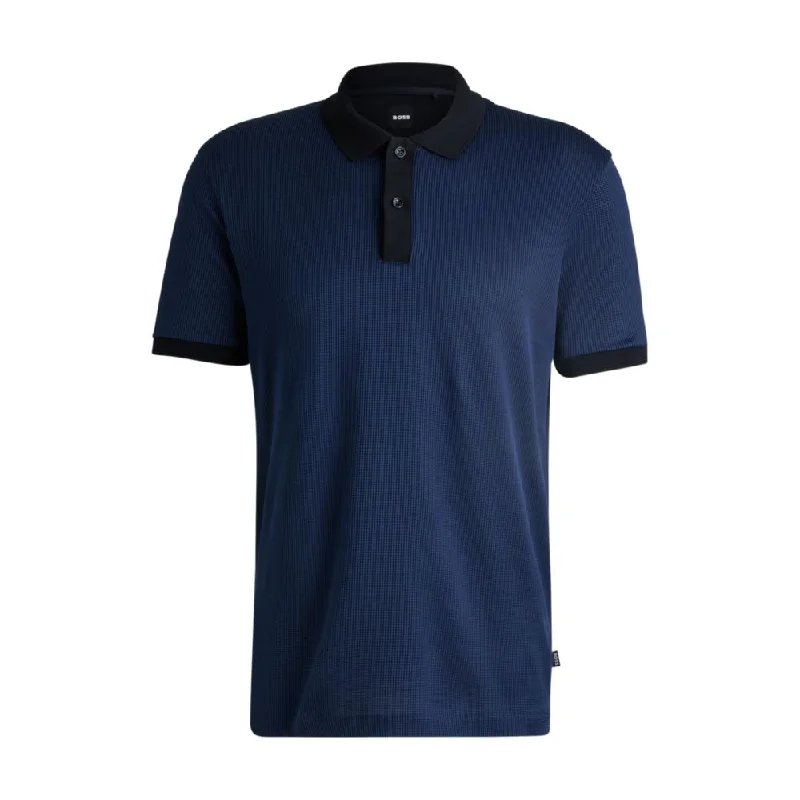 Men's thermal t - shirts with a high - neck design for cold weatherStructured-cotton polo shirt with solid trims Men's thermal t - shirts with a high - neck design for cold weatherStructured-cotton polo shirt with solid trims
