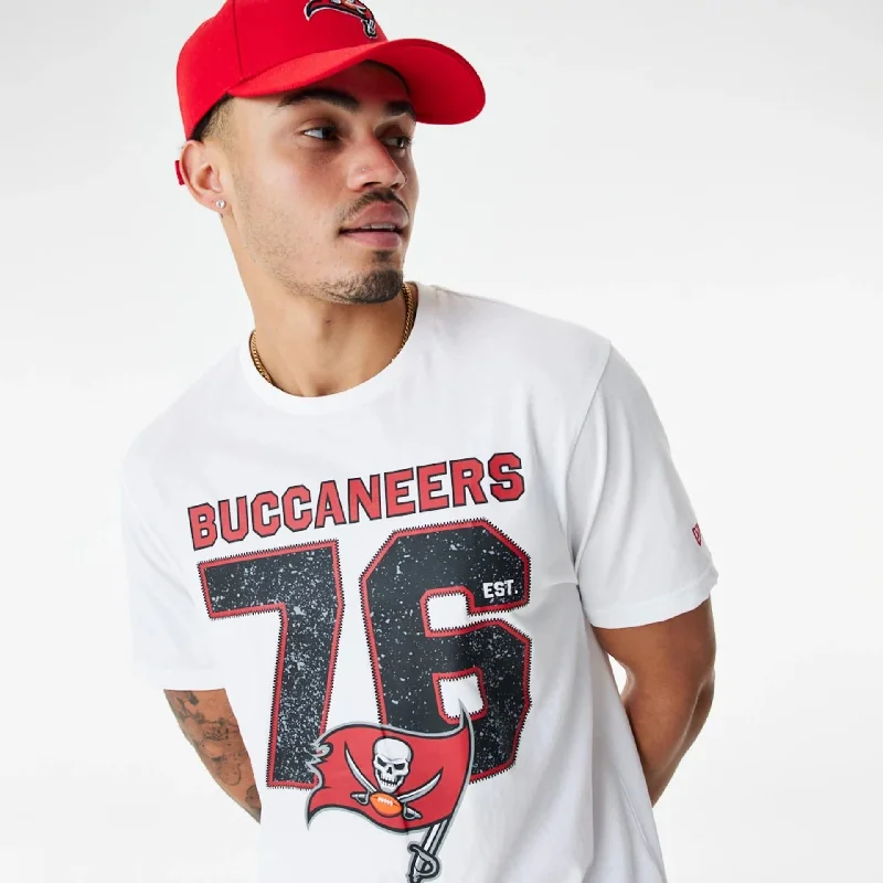 Men's organic cotton crew - neck t - shirts for everyday comfortTampa Bay Buccaneers NFL Wordmark White T-Shirt Men's organic cotton crew - neck t - shirts for everyday comfortTampa Bay Buccaneers NFL Wordmark White T-Shirt