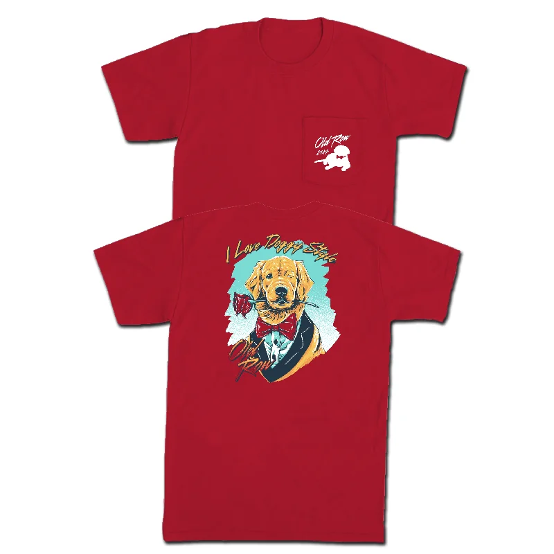 Men's ribbed t - shirts with a textured finish for added styleThe Doggy Style Pocket Tee Men's ribbed t - shirts with a textured finish for added styleThe Doggy Style Pocket Tee