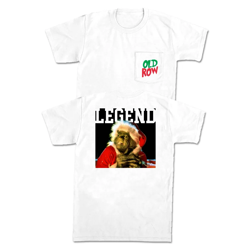 Men's polo t - shirts with a contrast collar for a preppy lookThe Grinch Pocket Tee