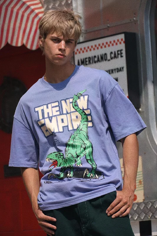 Men's button - front t - shirts with a unique artistic printThe New Empire Oversized T-shirt Men's button - front t - shirts with a unique artistic printThe New Empire Oversized T-shirt