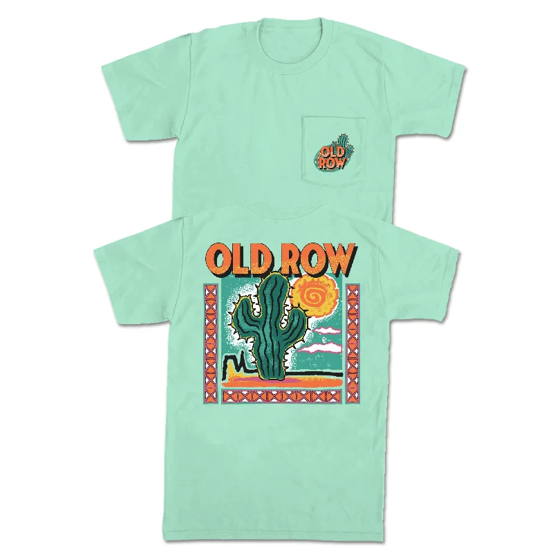 Men's ribbed t - shirts with a textured finish for added styleThe Western Cactus Pocket Tee Men's ribbed t - shirts with a textured finish for added styleThe Western Cactus Pocket Tee