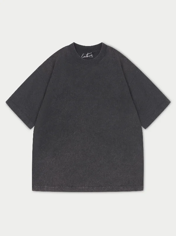 Men's eco - friendly recycled t - shirts for sustainable fashion choicesSUPER HEAVYWEIGHT BLANK T-SHIRT - WASHED BLACK Men's eco - friendly recycled t - shirts for sustainable fashion choicesSUPER HEAVYWEIGHT BLANK T-SHIRT - WASHED BLACK