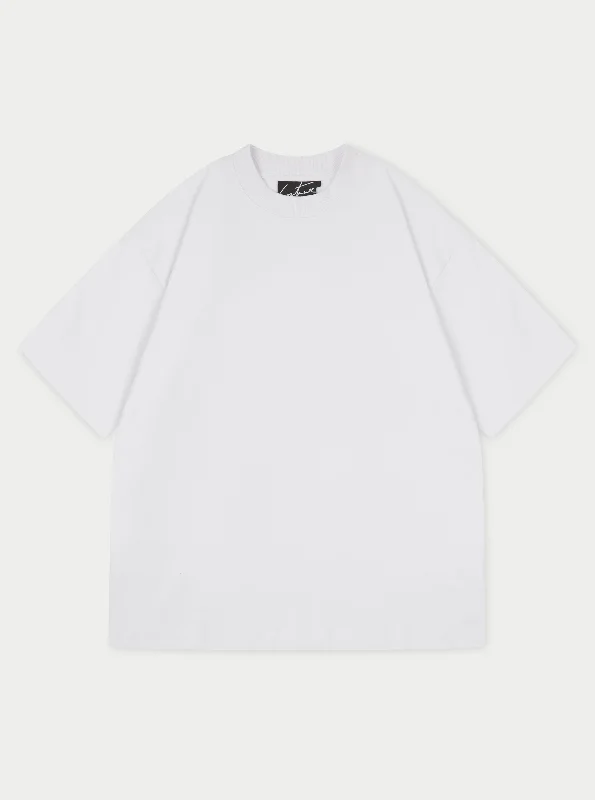 Men's tie - dye t - shirts with a bohemian styleSUPER HEAVYWEIGHT BLANK T-SHIRT - WHITE Men's tie - dye t - shirts with a bohemian styleSUPER HEAVYWEIGHT BLANK T-SHIRT - WHITE
