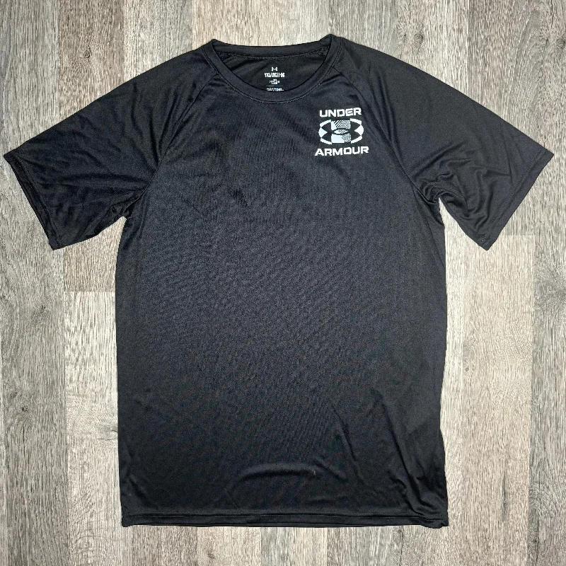 Men's ribbed t - shirts with a textured finish for added styleUnder Armour Logo Tee Black (Junior) Men's ribbed t - shirts with a textured finish for added styleUnder Armour Logo Tee Black (Junior)