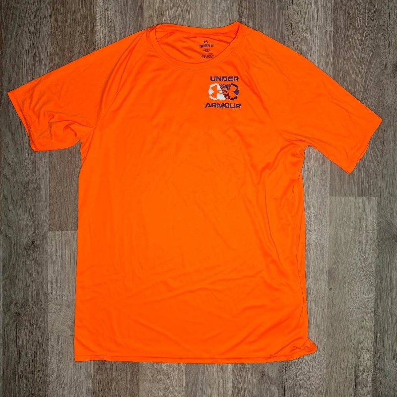 Men's antimicrobial t - shirts for odor - free freshness during travelUnder Armour Logo Tee Orange (Junior) Men's antimicrobial t - shirts for odor - free freshness during travelUnder Armour Logo Tee Orange (Junior)