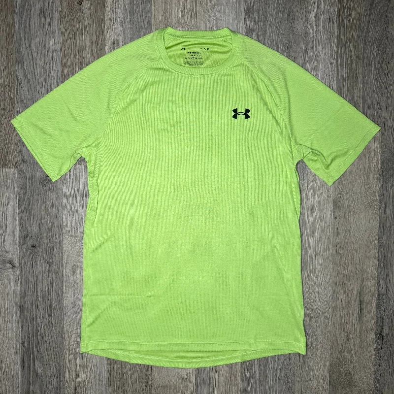 Men's mock - neck t - shirts with a modern and sleek styleUnder Armour Tech Tee Morph Green Men's mock - neck t - shirts with a modern and sleek styleUnder Armour Tech Tee Morph Green