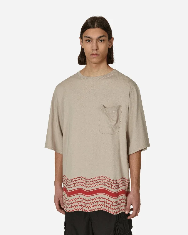 Men's organic cotton crew - neck t - shirts for everyday comfortOversized Shemag T-Shirt Beige Men's organic cotton crew - neck t - shirts for everyday comfortOversized Shemag T-Shirt Beige