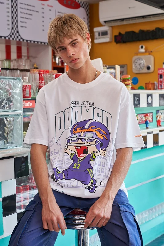 Men's smart - casual checkered t - shirts for semi - formal occasionsWe Are Doomed Oversized T-shirt