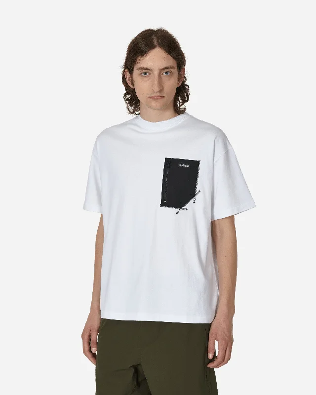 Men's smart - casual checkered t - shirts for semi - formal occasionsCamp Pocket T-Shirt White Men's smart - casual checkered t - shirts for semi - formal occasionsCamp Pocket T-Shirt White