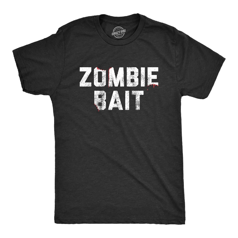 Men's slim - fit graphic t - shirts with vintage rock band printsZombie Bait Men's T Shirt Men's slim - fit graphic t - shirts with vintage rock band printsZombie Bait Men's T Shirt